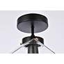6_Lawrence 1 Lt Black And Clear Glass Flush Mount more views