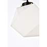 7_Lawrence 1 Lt Black And White Glass Flush Mount more views