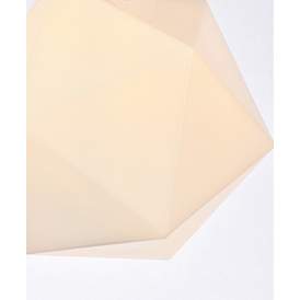 Image5 of Lawrence 1 Lt Chrome And White Glass Flush Mount more views