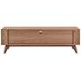 Lawrence 63" Wide American Walnut Wood 3-Drawer Media Stand