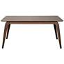 Lawrence 82 1/2" Wide Walnut Veneered Extension Dining Table in scene