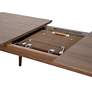 Lawrence 82 1/2" Wide Walnut Veneered Extension Dining Table in scene