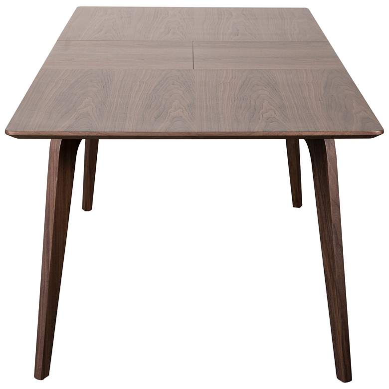 Image 7 Lawrence 82 1/2" Wide Walnut Veneered Extension Dining Table more views