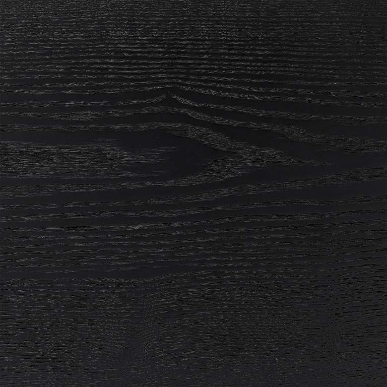 Image 2 Lawrence 82 1/2"W Matte Black Wood Extension Dining Table more views