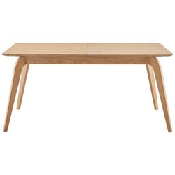 Lawrence 82 1/2&quot;W Oak Veneered Wood Extension Dining Table