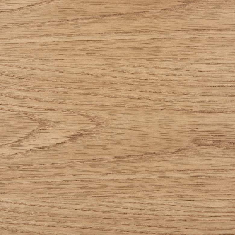 Image 6 Lawrence 82 1/2"W Oak Veneered Wood Extension Dining Table more views