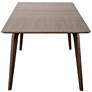 Lawrence 82 3/4" Wide Walnut Veneered Extension Dining Table in scene