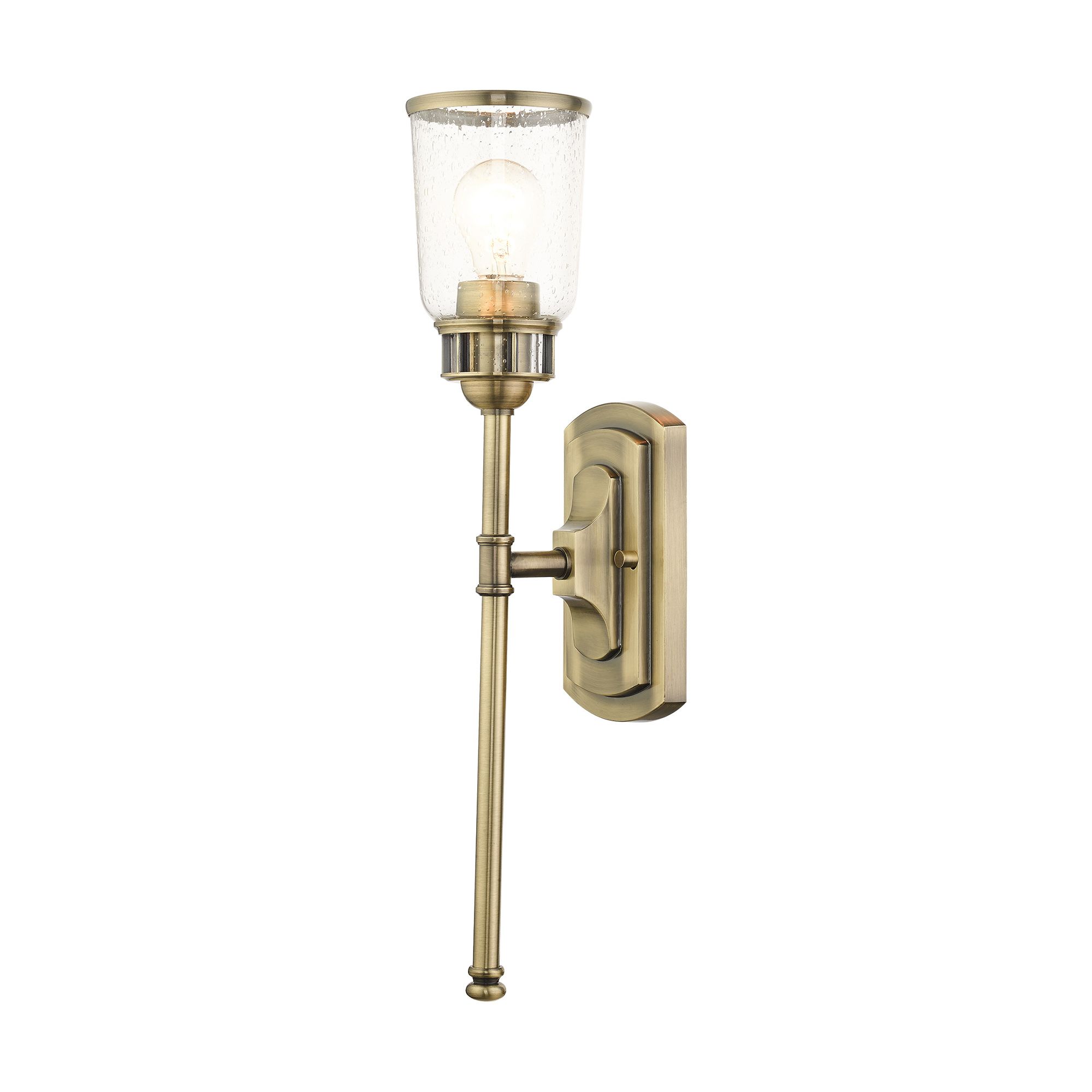 Lawrenceville 1 Light Antique Brass Single Sconce