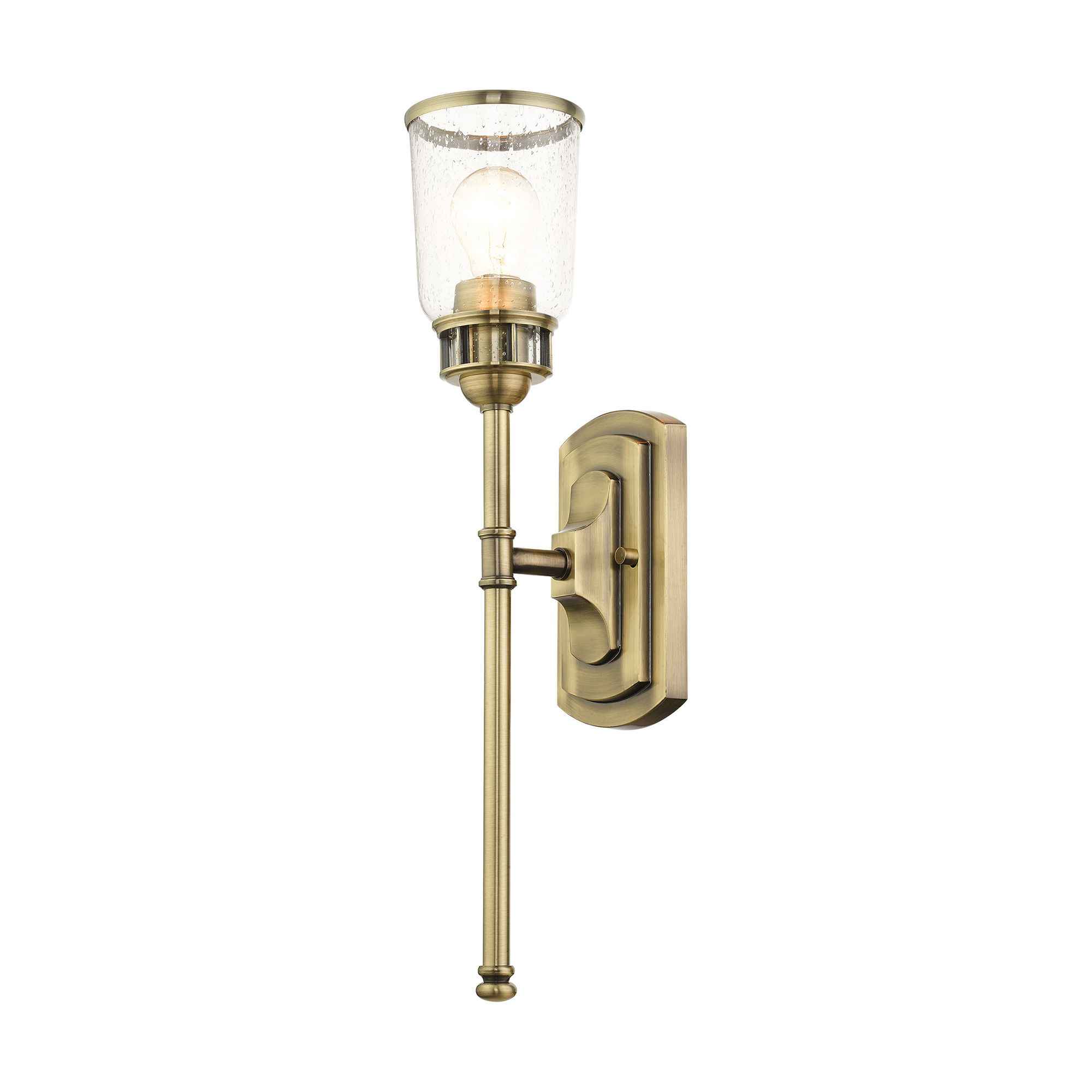 Lawrenceville 1 Light Antique Brass Single Sconce