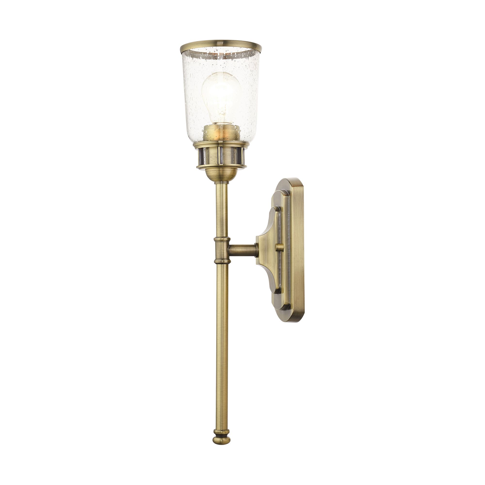 Lawrenceville 1 Light Antique Brass Single Sconce