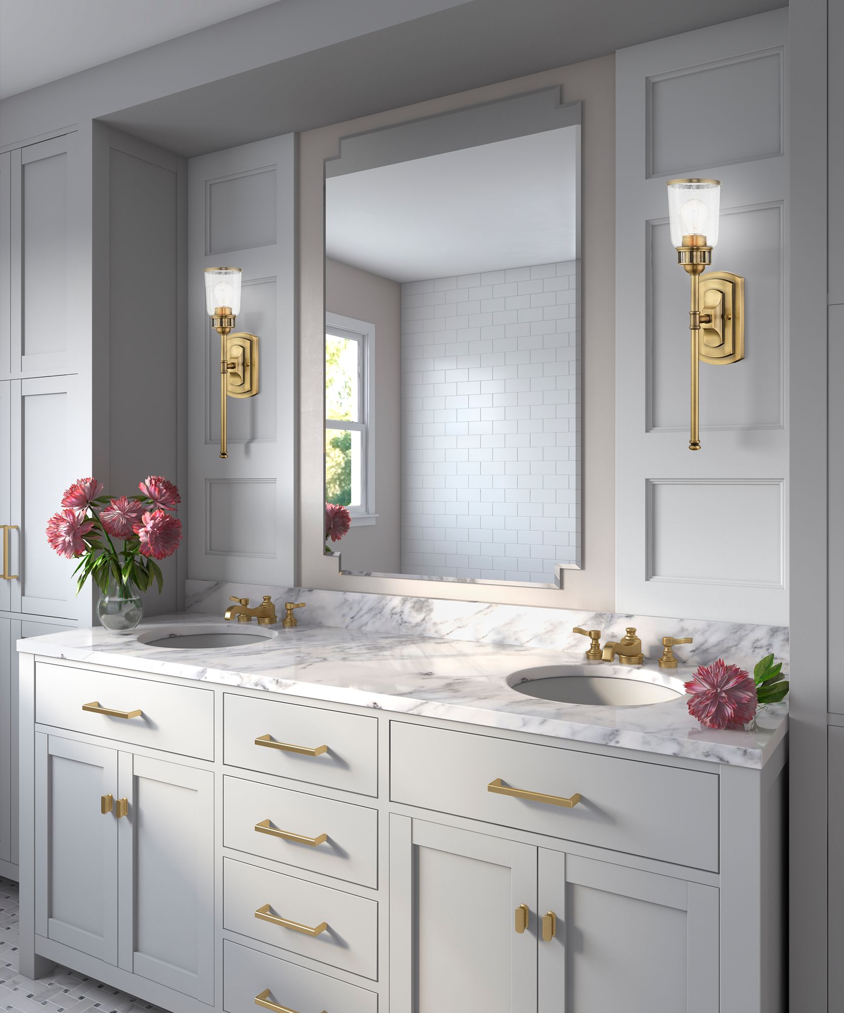 Lawrenceville 1 Light Antique Brass Single Sconce