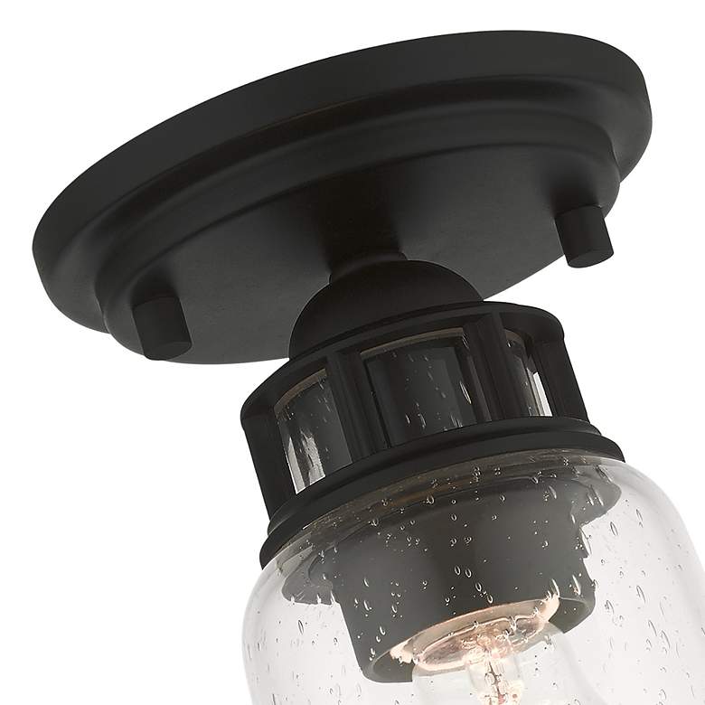 Image 7 Lawrenceville 1 Light Black Flush Mount more views