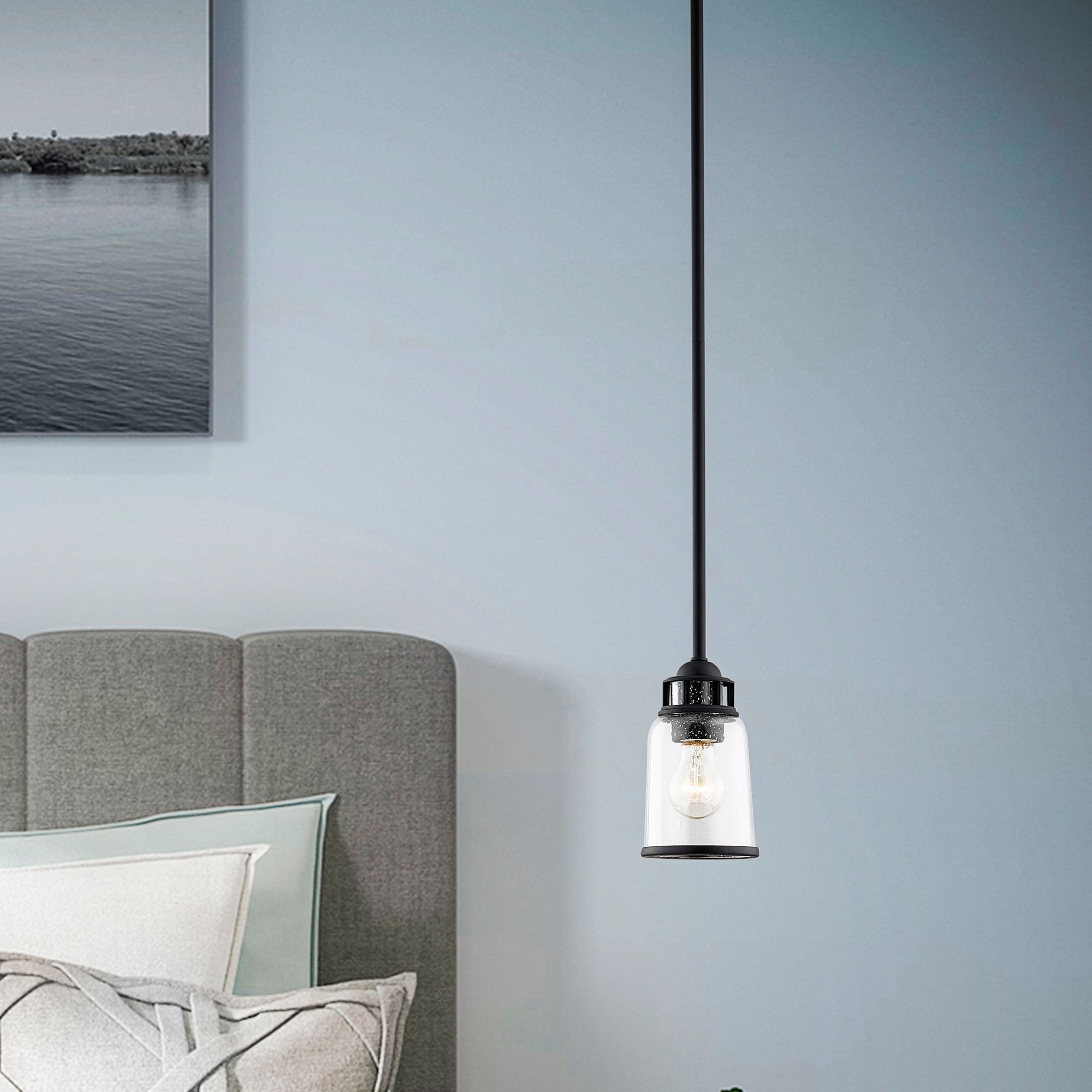 Lawrenceville 1 Light Black Mini Pendant