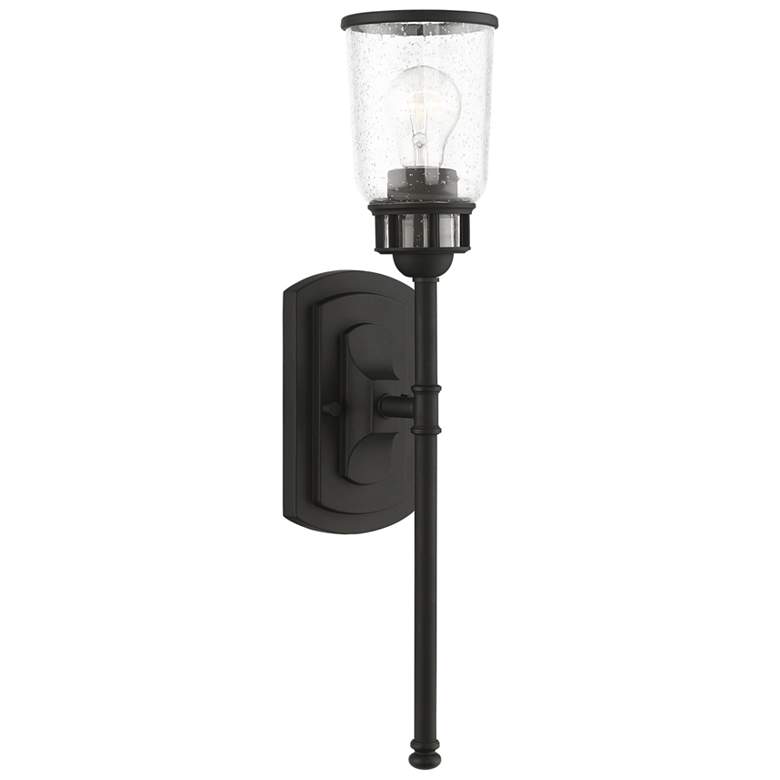 Image 1 Lawrenceville 1 Light Black Sconce