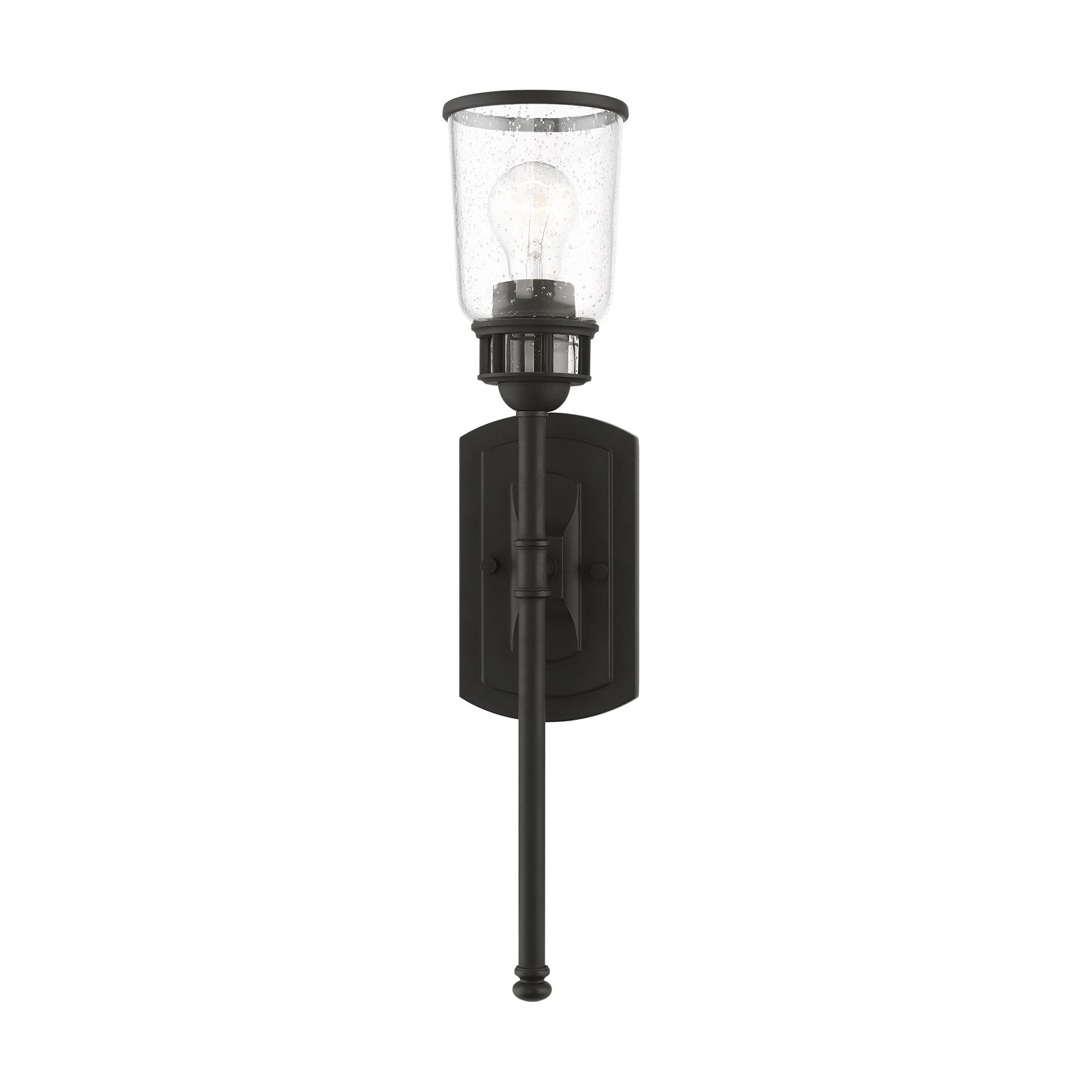 Image 4 Lawrenceville 1 Light Black Sconce more views