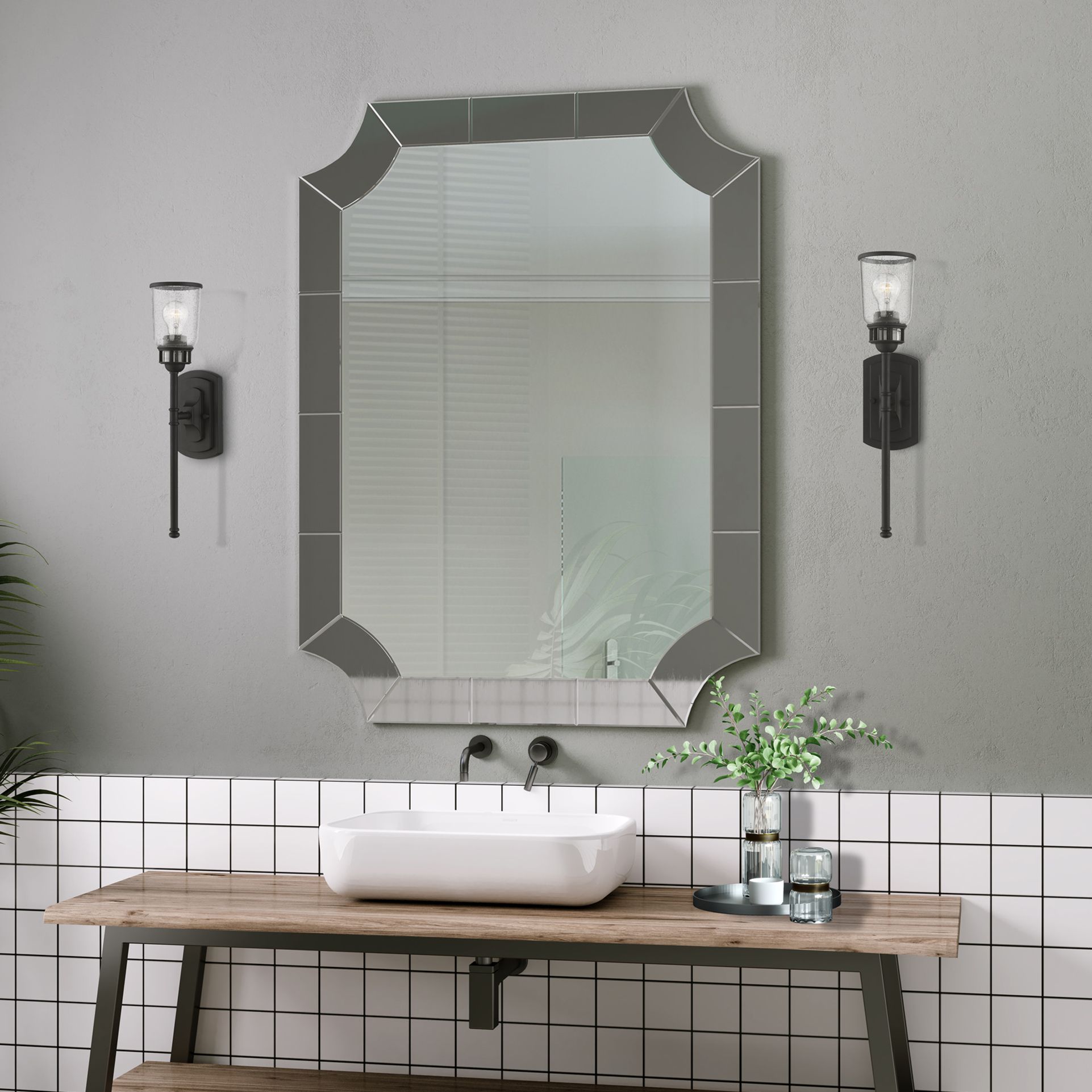 Lawrenceville 1 Light Black Sconce