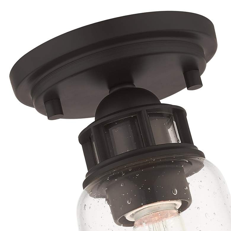Image 7 Lawrenceville 1 Light Bronze Flush Mount more views