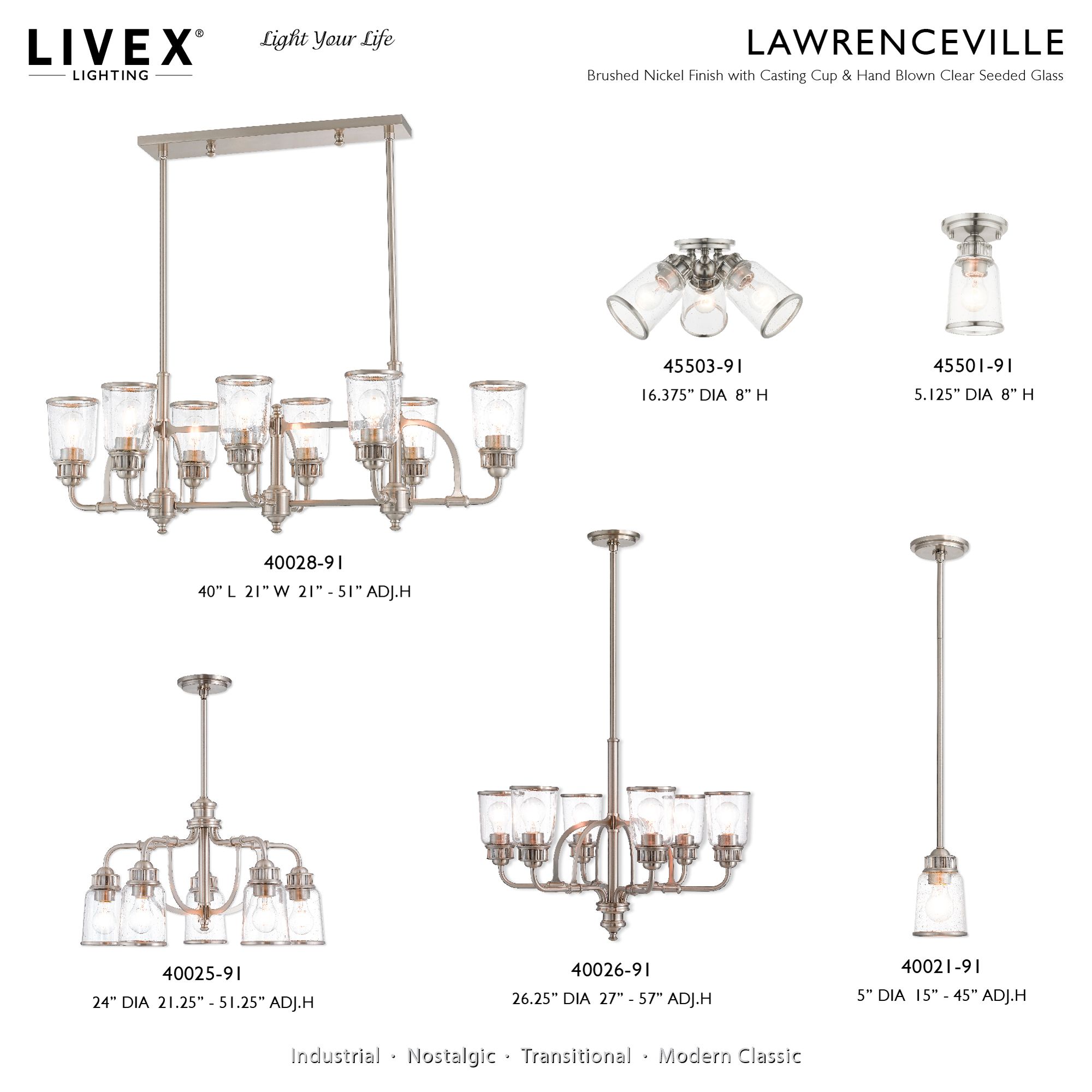 Lawrenceville 1 Light Brushed Nickel Single Sconce