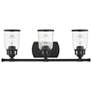 3_Lawrenceville 23 1/2" Wide Black 3-Light Bath Light