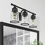 2_Lawrenceville 23 1/2" Wide Black 3-Light Bath Light