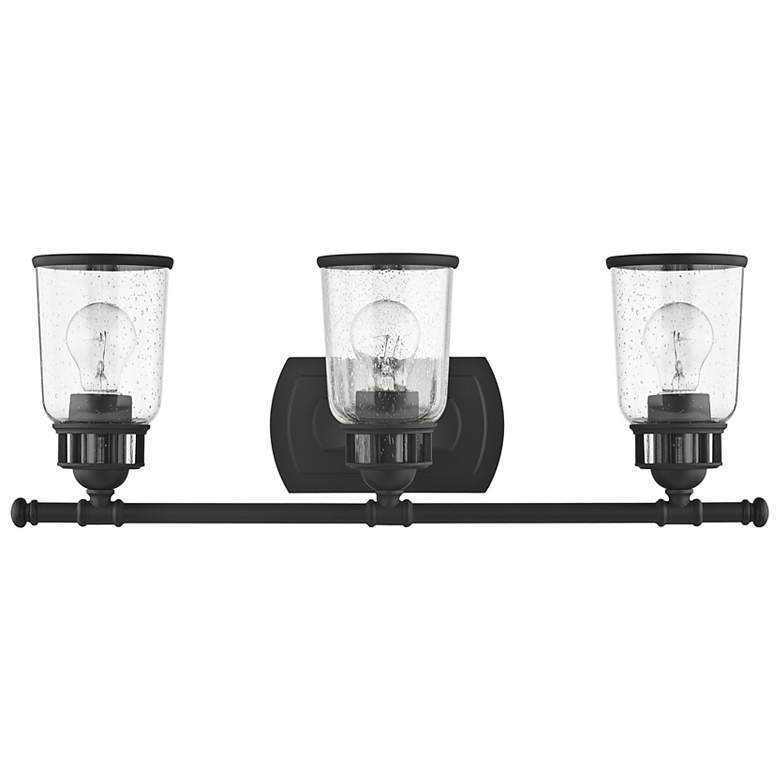 Image 5 Lawrenceville 23 1/2" Wide Black 3-Light Bath Light more views