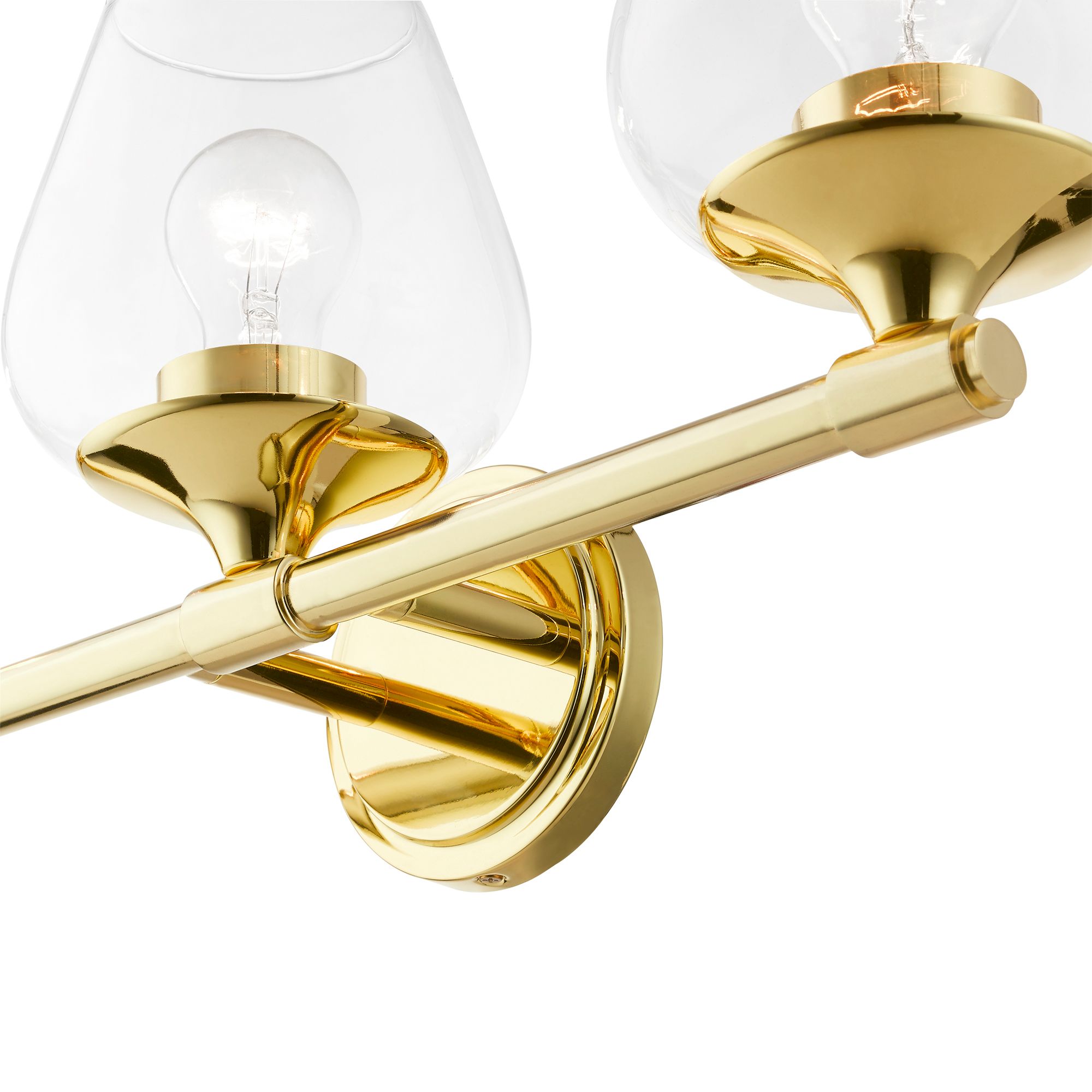 Lawrenceville 23" Wide Polished Brass 3-Light Bath Light in scene