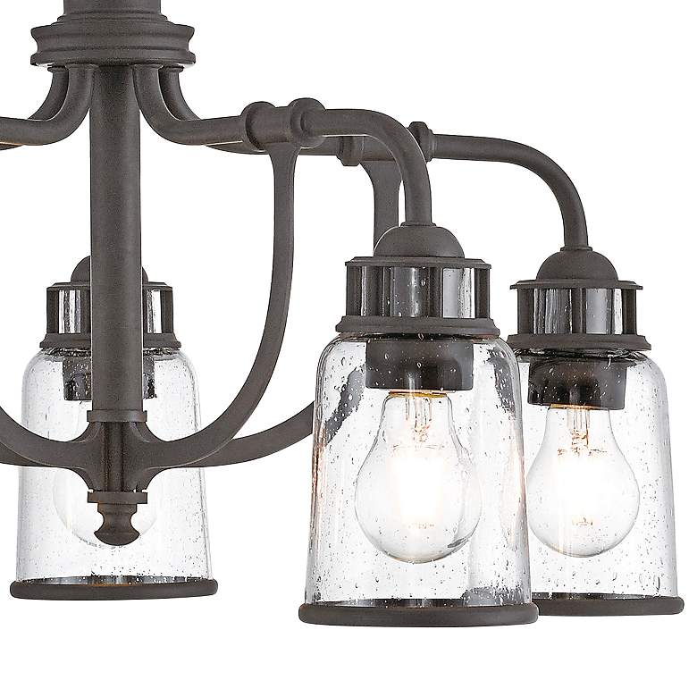 Image 3 Lawrenceville 24" Wide Bronze 5-Light Dinette Chandelier more views