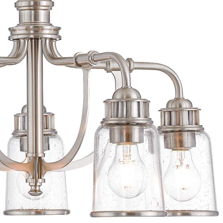 Image 3 Lawrenceville 24" Wide Brushed Nickel 5-Light Dinette Chandelier more views