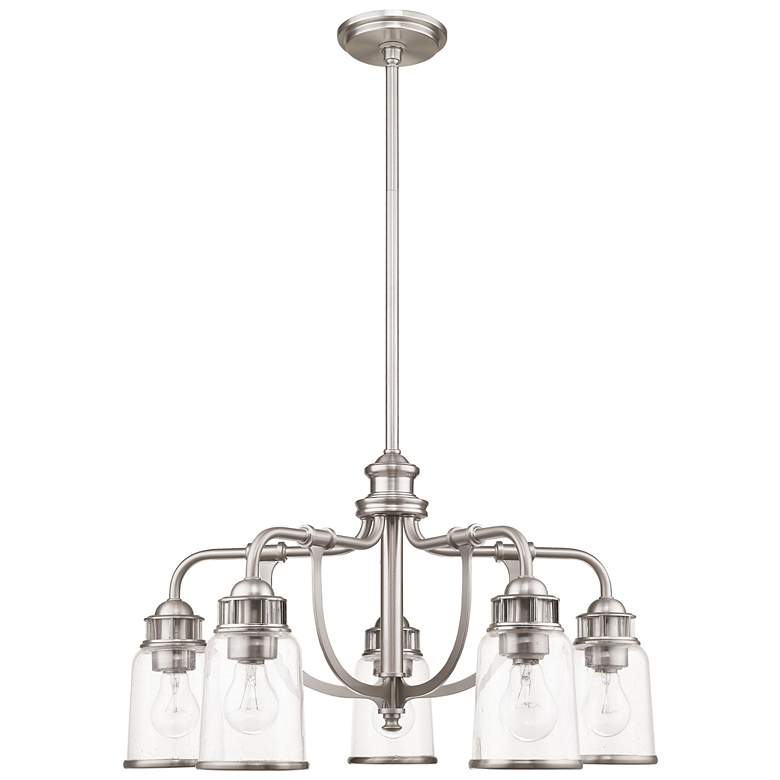 Image 4 Lawrenceville 24" Wide Brushed Nickel 5-Light Dinette Chandelier more views