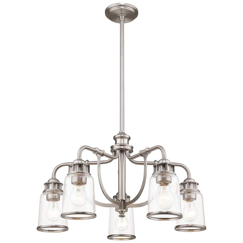 Image 5 Lawrenceville 24" Wide Brushed Nickel 5-Light Dinette Chandelier more views