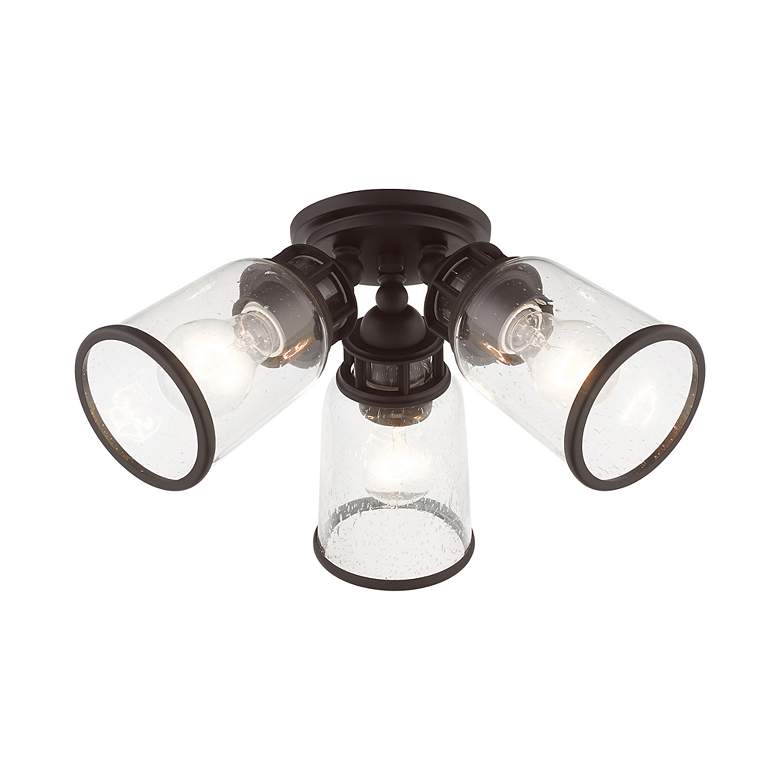 Image 5 Lawrenceville 3 Light Bronze Flush Mount more views