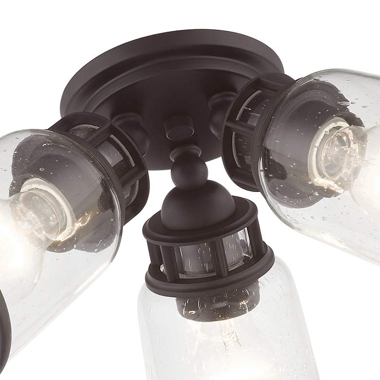 Image 7 Lawrenceville 3 Light Bronze Flush Mount more views