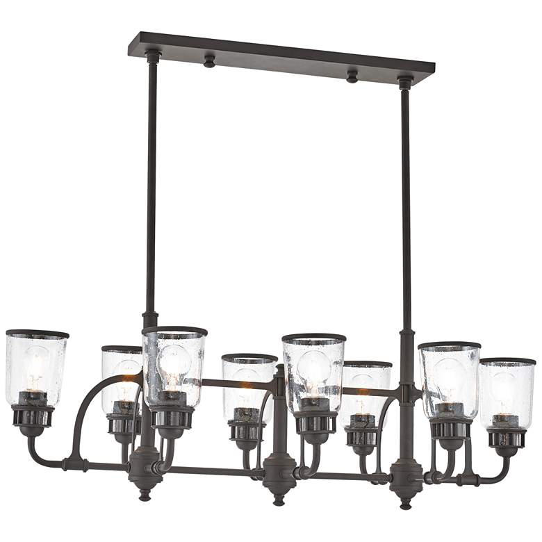 Image 2 Lawrenceville 40 inchW Bronze Kitchen Island Light Chandelier