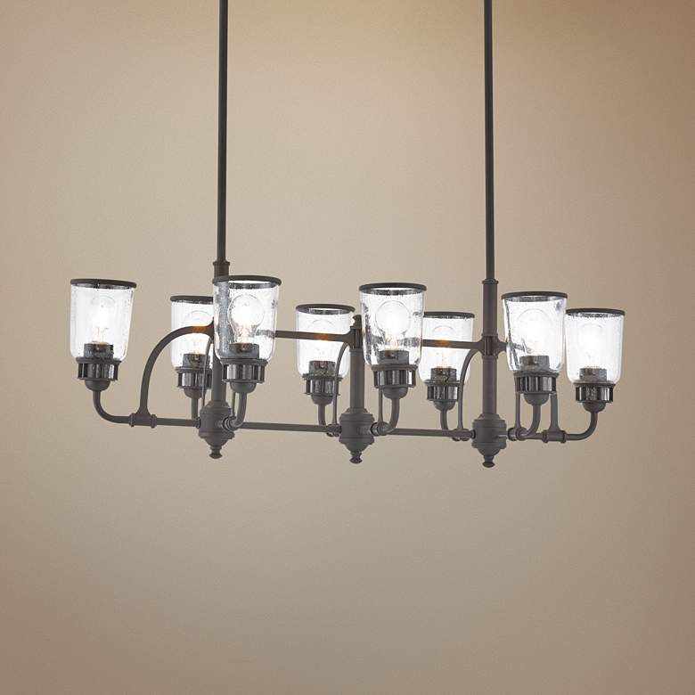 Image 1 Lawrenceville 40 inchW Bronze Kitchen Island Light Chandelier