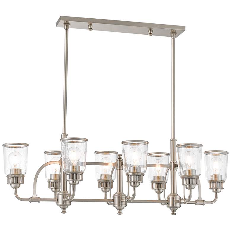 Image 2 Lawrenceville 40"W Nickel Kitchen Island Light Chandelier