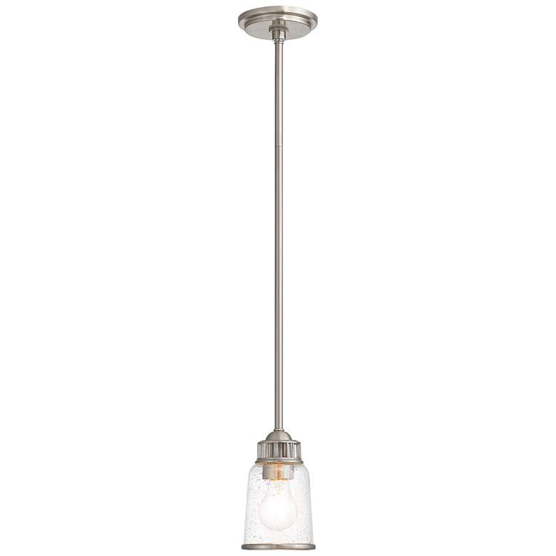 Image 2 Lawrenceville 5" Wide Brushed Nickel Mini Pendant