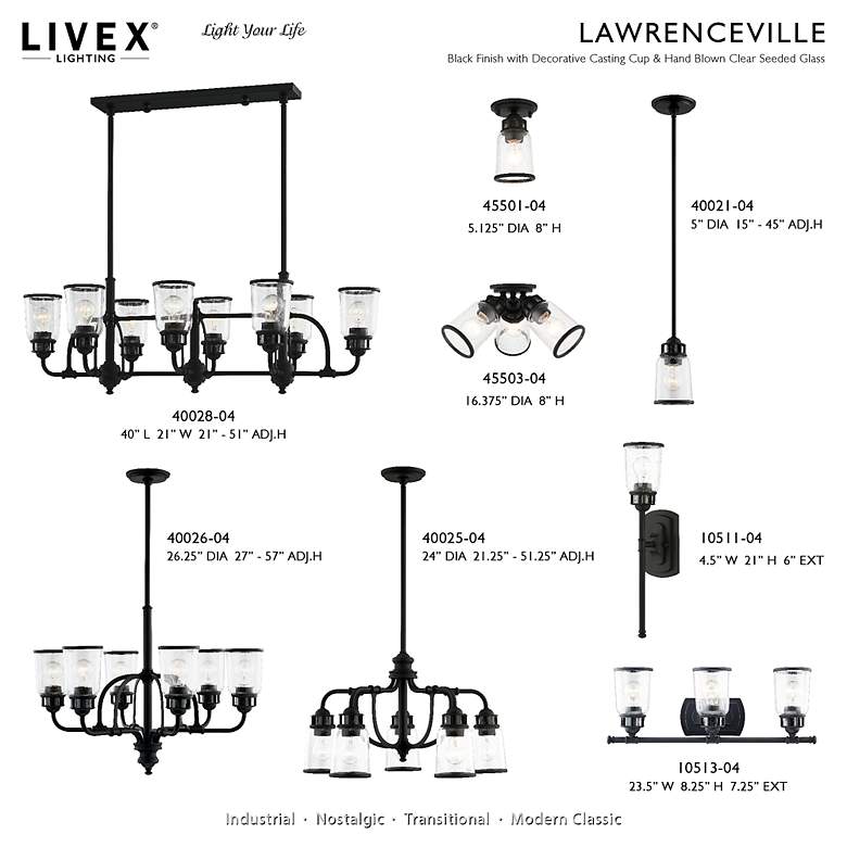 Image 3 Lawrenceville 5 Light Black Chandelier more views