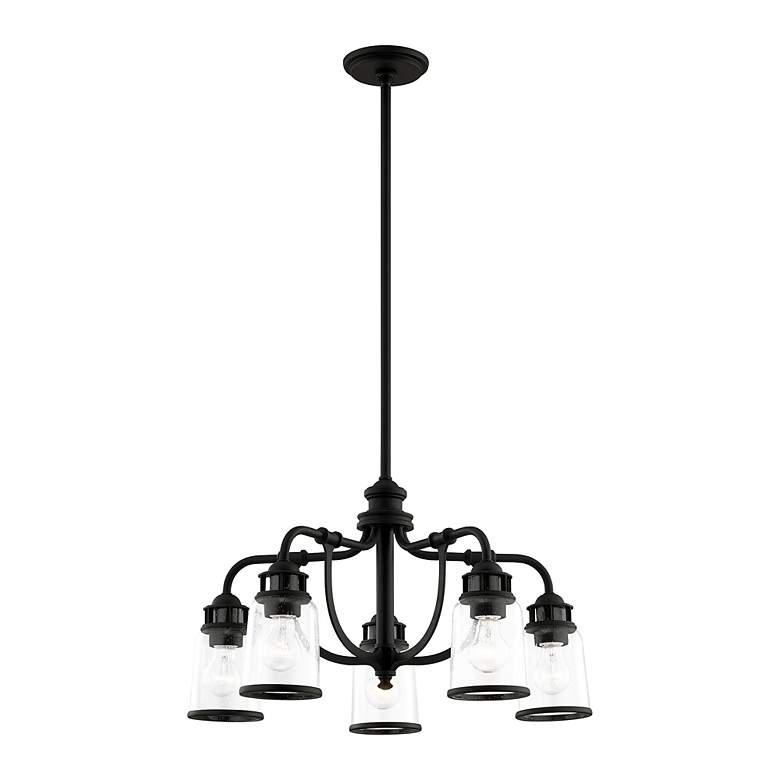 Image 5 Lawrenceville 5 Light Black Chandelier more views