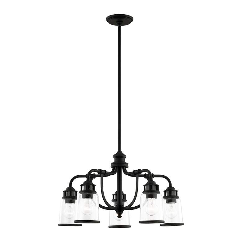 Image 7 Lawrenceville 5 Light Black Chandelier more views