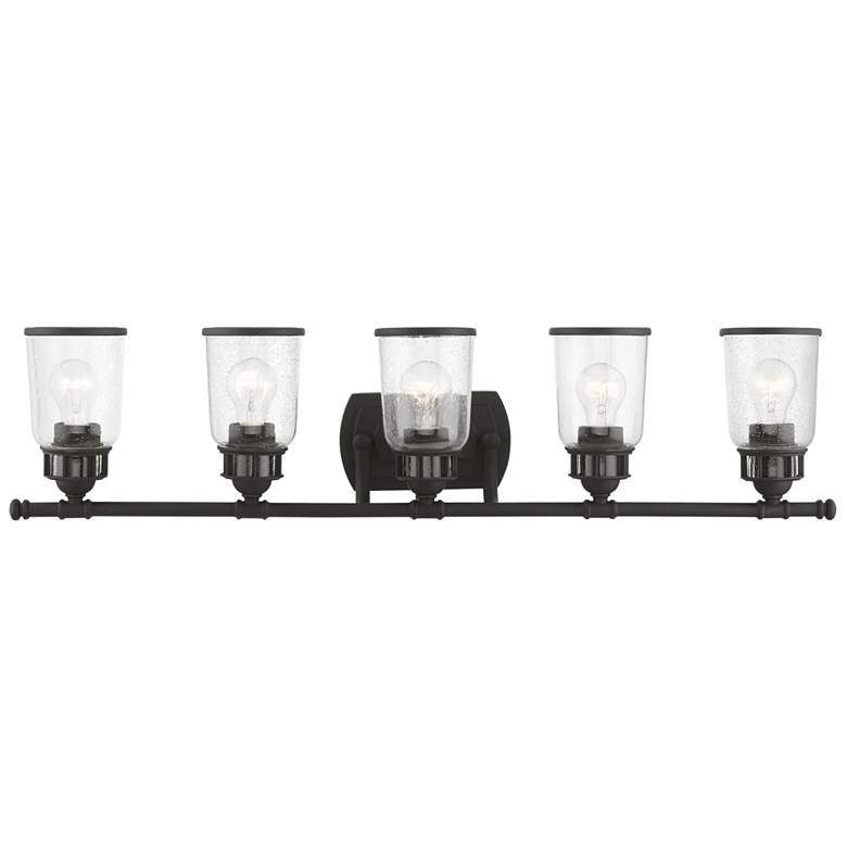 Image 1 Lawrenceville 5 Light Black Vanity Sconce