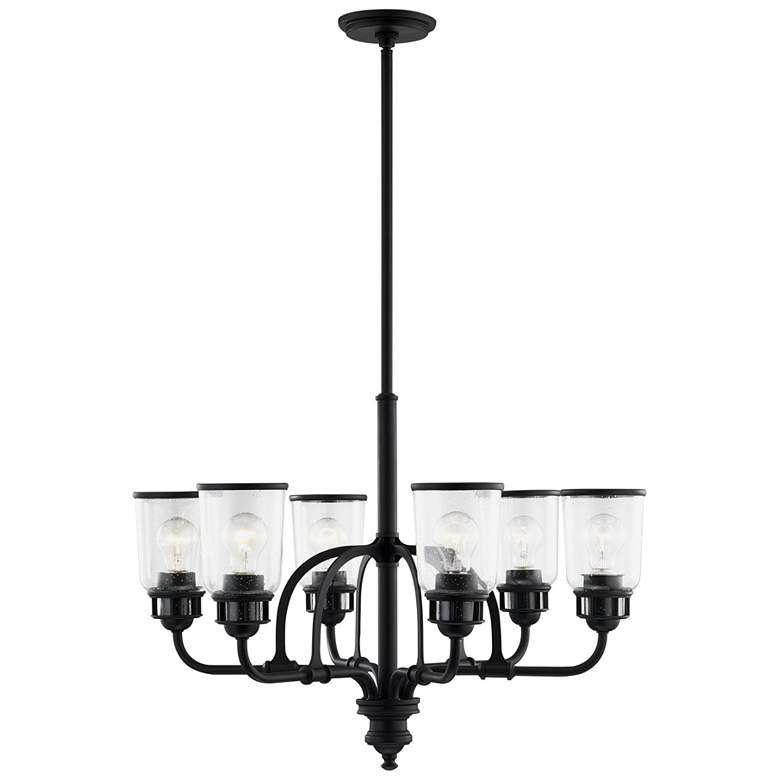 Image 1 Lawrenceville 6 Light Black Chandelier