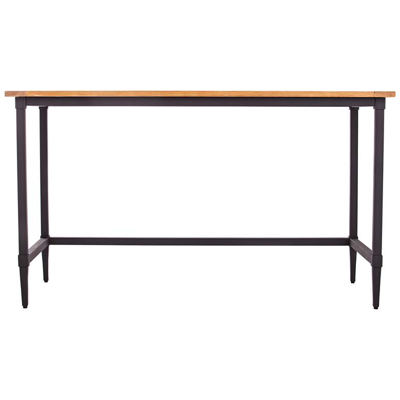 Image 3 Lawrenny 52 1/2" Wide Natural and Black Wood Writing Desk more views