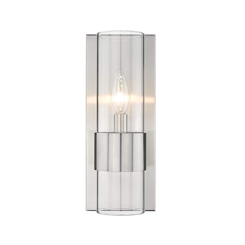 Image 5 Lawson 12" High Brushed Nickel Metal Wall Sconce more views