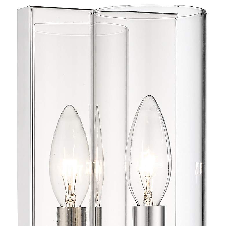 Image 3 Lawson 12" High Polished Nickel Metal Wall Sconce more views