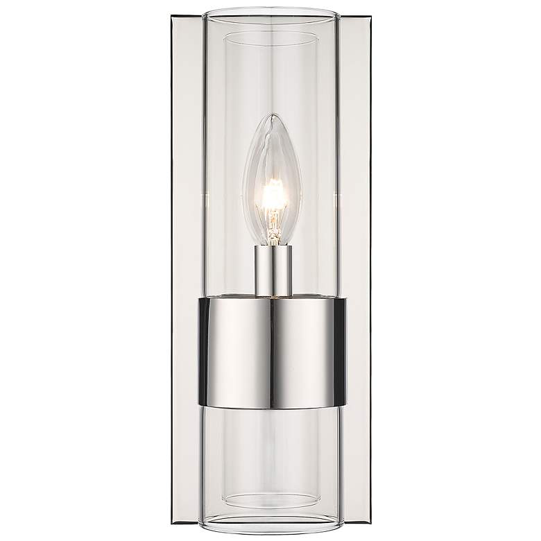 Image 6 Lawson 12" High Polished Nickel Metal Wall Sconce more views