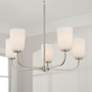 1_Lawson 26" Wide Brushed Nickel 5-Light Chandelier