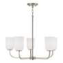 4_Lawson 26" Wide Brushed Nickel 5-Light Chandelier more views