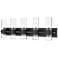 Lawson 38" Wide Matte Black 5-Light Bath Light