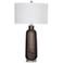 Lawson Bronze Glass Cylinder Table Lamp
