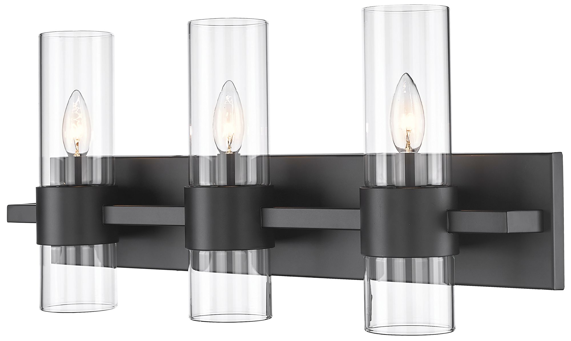 Lawson by Z-Lite Matte Black 25 inch 3 Light Vanity